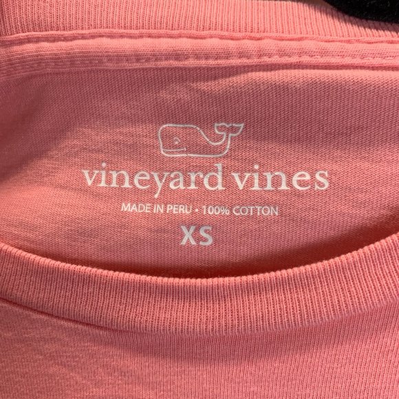 Vineyard Vines Savannah Pink Tshirt Size X Small - Picture 5 of 6